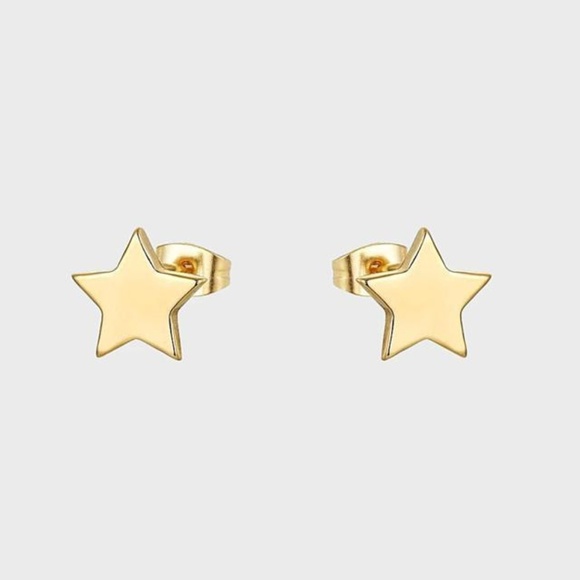 Little Stars Studs Gold Plated Studs Earrings - Picture 1 of 3